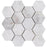 Full Sheet Sample - Iceberg Deco Hexagon Natural Stone Mosaic - 3" Polished