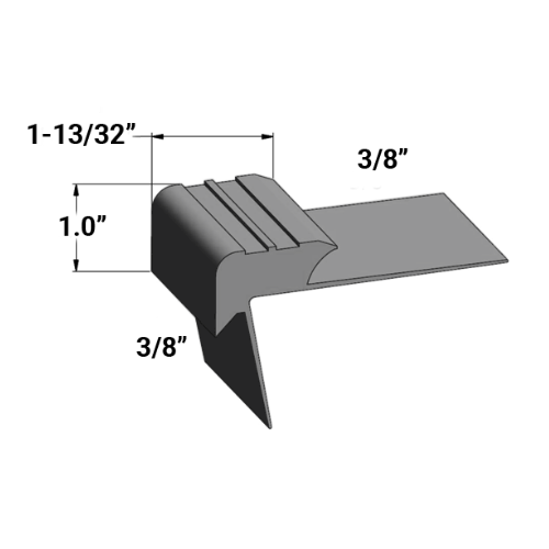 Tarkett Johnsonite 40 Black Vinyl Slim Line Nosing Lowest Price