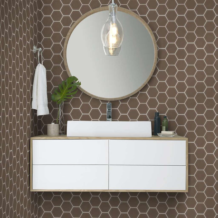 Ascendant Balanced Taupe Glossy Glass