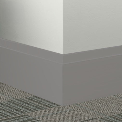 Tarkett Johnsonite 48 Grey Rubber Millwork Contoured Wall Base — Stone ...