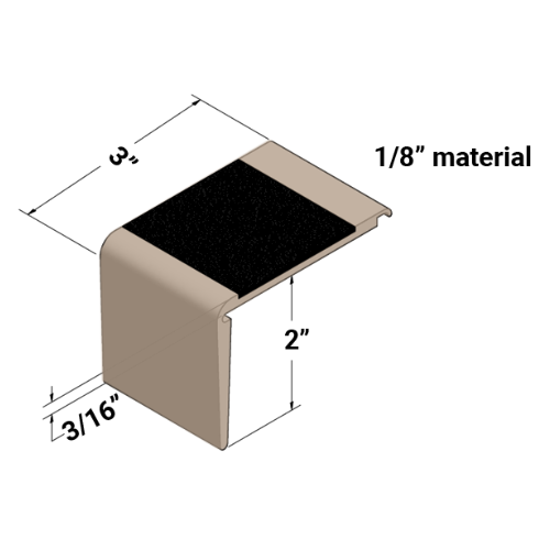 johnsonite angle fit rubber stair tread with integrated riser Tarkett Johnsonite Beige Angle Fit Stair Tread with Riser — Stone & Tile Shoppe, Inc