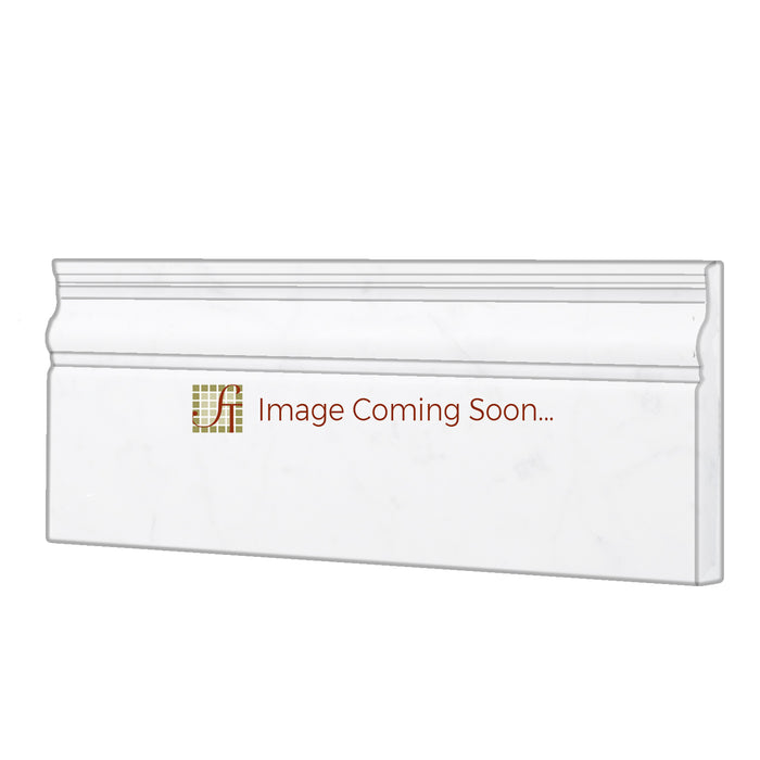 Thassos White Marble Baseboard - 4" x 12" Polished