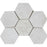 Full Sheet Sample - Pietra Antica Antique Stones Imperial Pearl Hexagon Marble Mosaic - 4" Brushed