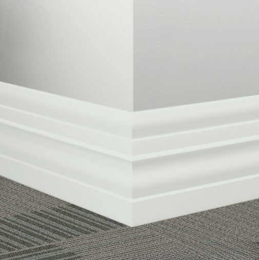 Tarkett Johnsonite 50 White Rubber Millwork Contoured Wall Base — Stone ...