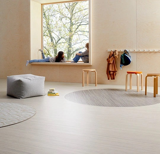 Marmoleum Striato Urban Silver Linoleum 5248-cut Topshield Pro