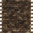 Emperador Dark Marble Mosaic - 5/8" x 1 1/4" Baby Brick Tumbled