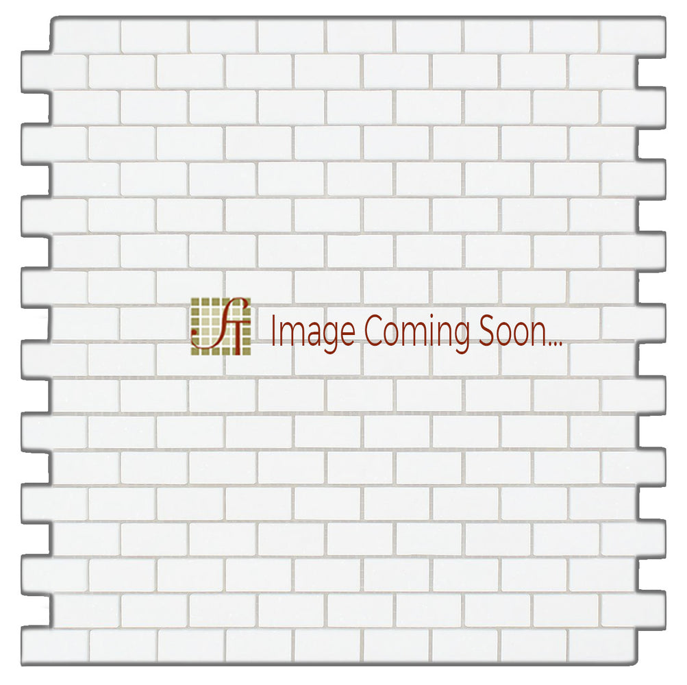 Tundra Gray Marble Mosaic - 5/8" x 2" Brick Split Face