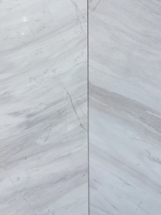 Volakas White Polished Marble Tile