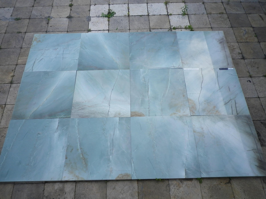 Green Quartz Marble Tile - 18" x 18" x 3/4" Polished