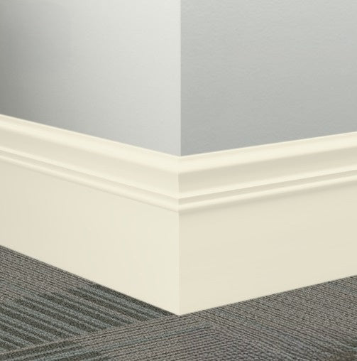 Tarkett Johnsonite 77 White Pearl Rubber Millwork Contoured Wall Base ...