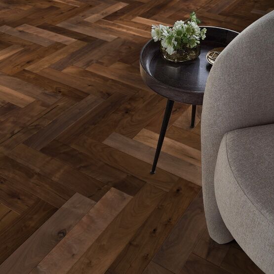 Revival Walnut Herringbone Rye UV Aluminum Oxide Wood