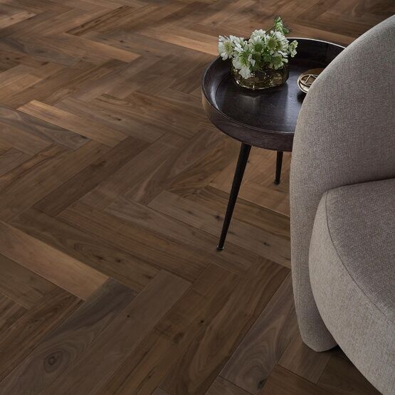 Revival Walnut Herringbone Era UV Aluminum Oxide Wood