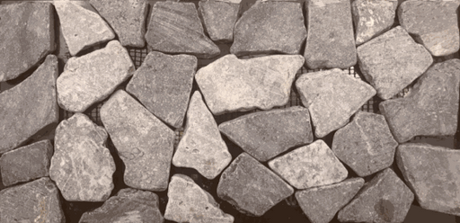 Island Rock Interlocking Aberdeen Gray Pebble Mosaic - Honed