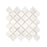 Afyon White Marble Mosaic - 3" Arabesque Polished