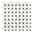 Afyon White Marble Mosaic - Basket Weave with Black Dots Polished