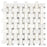 Afyon White Marble Mosaic - Basket Weave with Blue/Gray Dots Polished