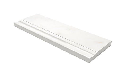 Afyon White Marble Baseboard - 4 3/4" x 12" Polished