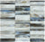 Full Sheet Sample - Baroque Alabastro Deco Stacked Glass Mosaic - 11.75" x 11.5" Glossy