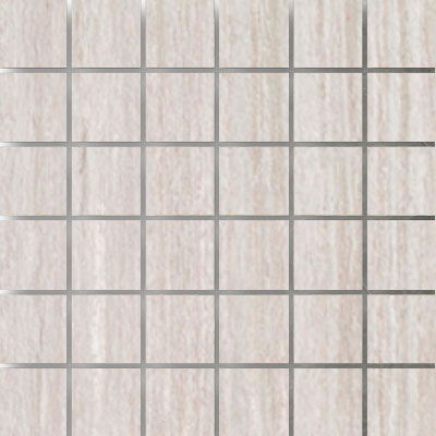 Full Sheet Sample - Olympia Almond Porcelain Mosaic - 2" x 2" Satin