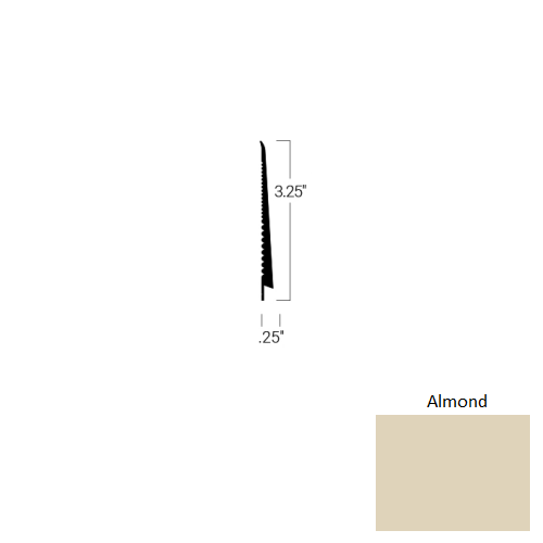 Johnsonite Almond TDC-34-3 1/4X75