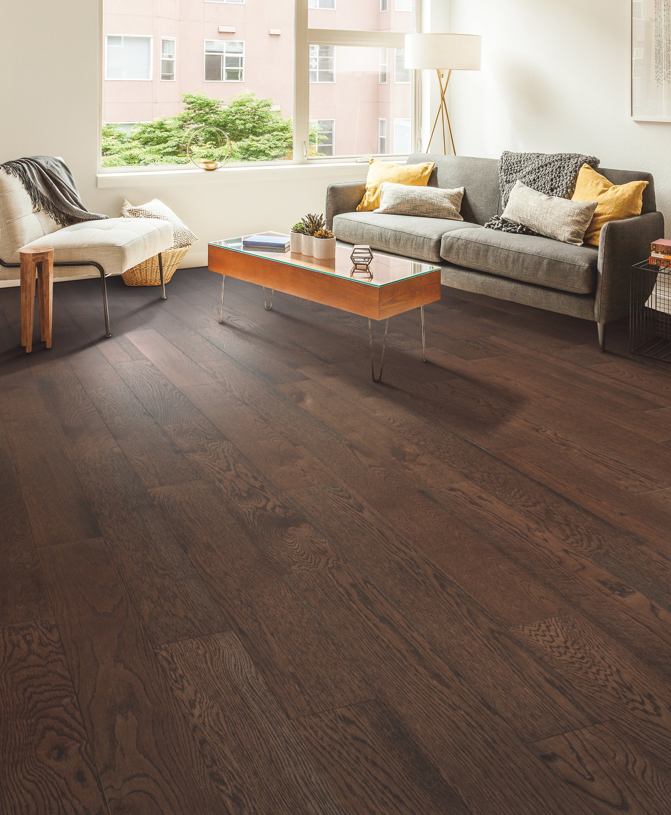 Mohawk Alpine Ridge 75 Worn Leather Oak Prefinished Engineered Hardwood — Stone & Tile Shoppe, Inc.