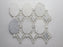 Polished Antique Oriental White & Clear White Marble & Glass Mosaic - Oval