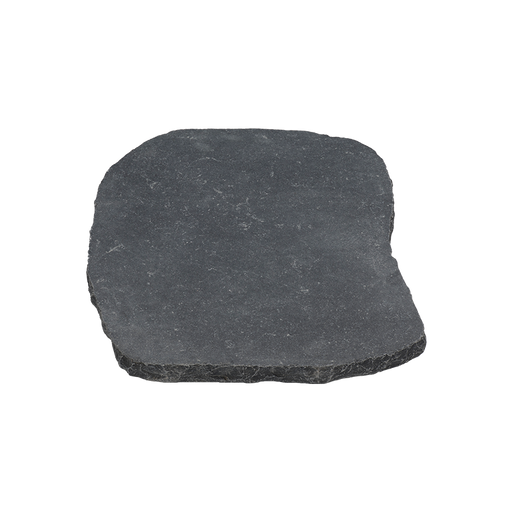 Antique Black Irregular Tumbled Limestone Stepping Stone - Random Sizes x +/- 1 1/4"