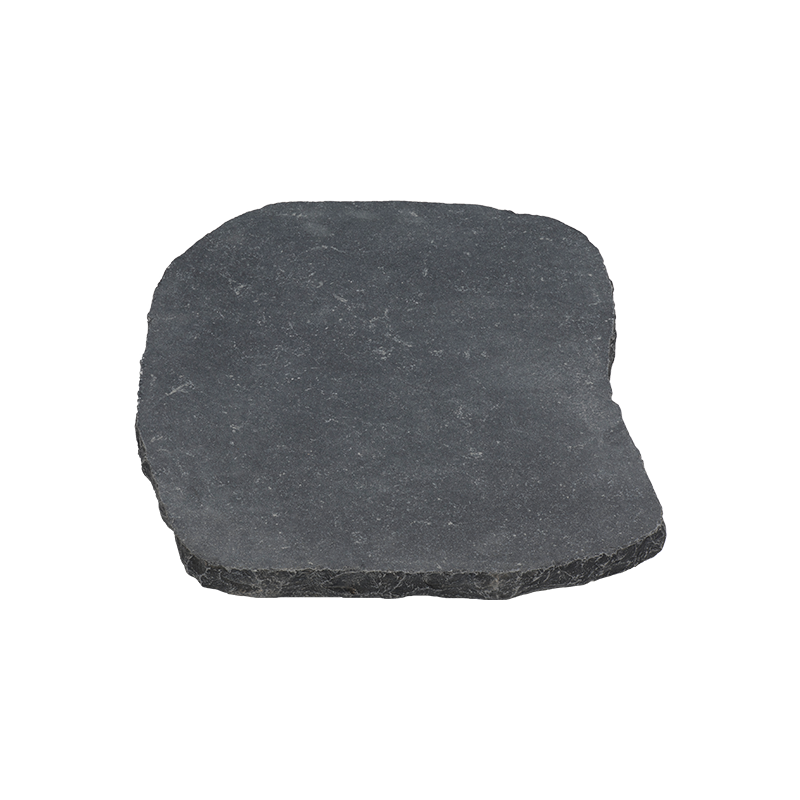 Antique Black Irregular Tumbled Limestone Stepping Stone - Random Sizes x +/- 1 1/4"