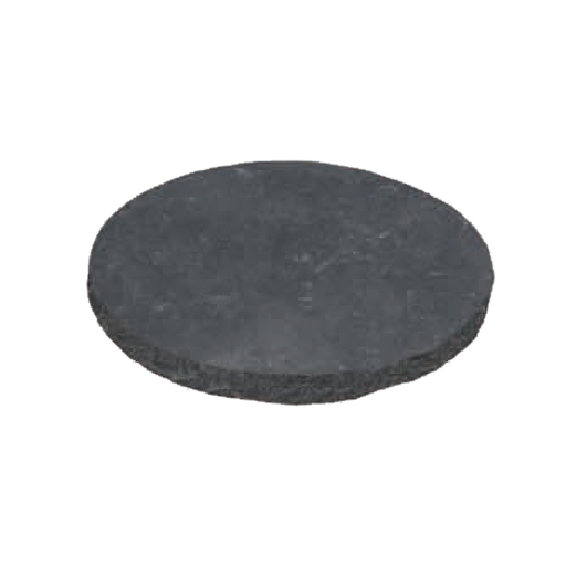 Antique Black Round Tumbled Limestone Stepping Stone - 18" x 18" x +/- 1 1/2"