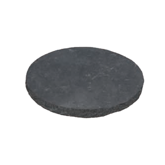 Antique Black Round Tumbled Limestone Stepping Stone - 18" x 18" x +/- 1 1/2"