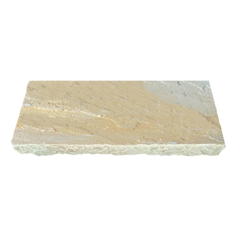 Antique Brown Tumbled Sandstone Wall Cap - 12" x 24" x +/- 1 1/4"