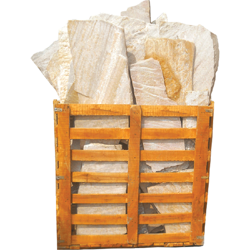 Antique Gold Tumbled Quartzite Flagstone - Random Sizes x +/- 1"