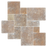 Antique Walnut Travertine Pattern - Various Sizes x +/- 1 1/4" Tumbled