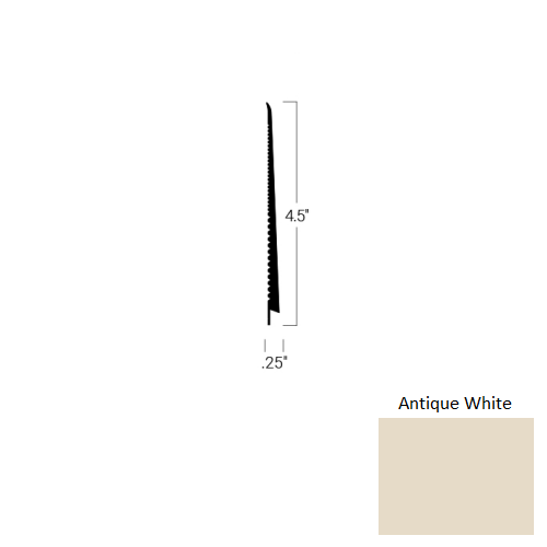 Johnsonite Antique White TDC-194-4 1/2X75