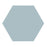 Radar Aquamarina Hexagon Porcelain Tile - Matte