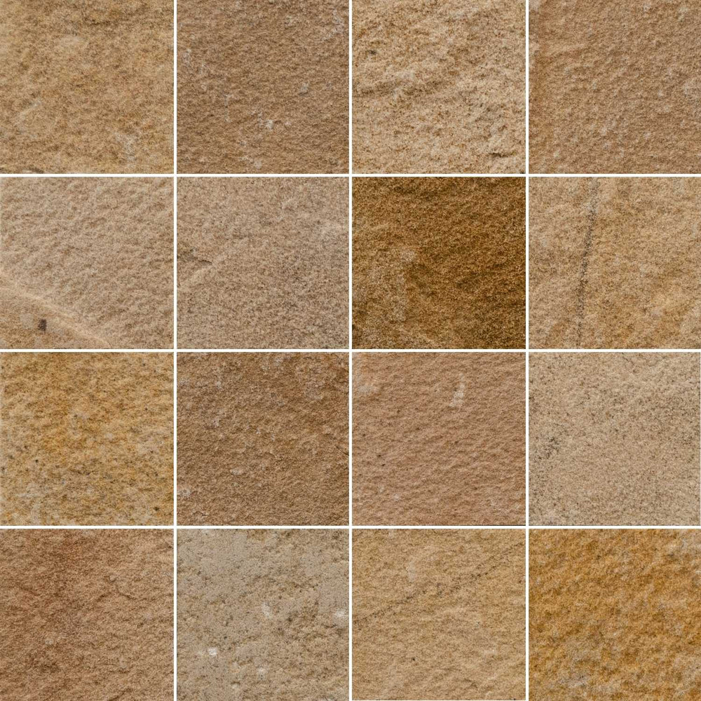 Full Tile Sample - Arcadia Sandstone Tile - 18" x 18" Flamed