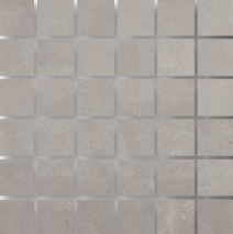 Full Sheet Sample - Powder Argent Porcelain Mosaic - 2" x 2" Matte