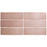 Artisan Coral Pink Ceramic Tile - 2.5" x 8" Matte