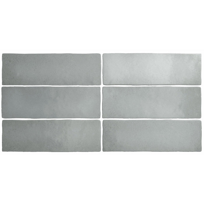 Artisan Grey Stone Ceramic Tile - 2.5" x 8" Matte