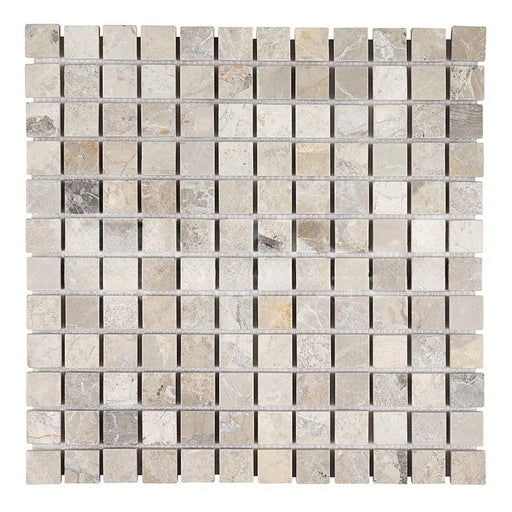 Atlantic  Gray Marble Mosaic - 1" x 1" Tumbled