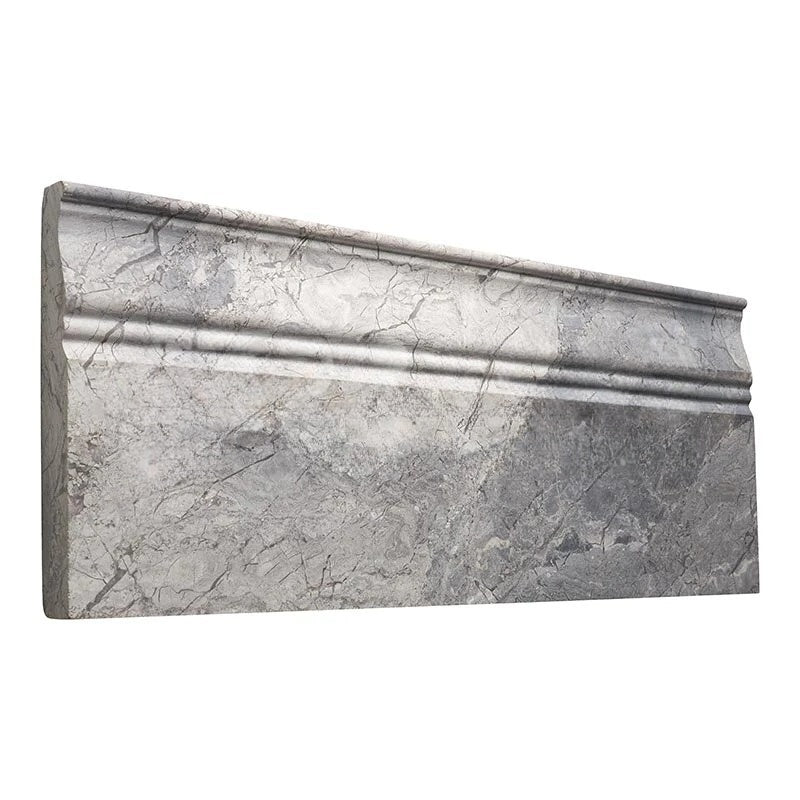 Atlantic Gray Marble Baseboard - 4 3/4