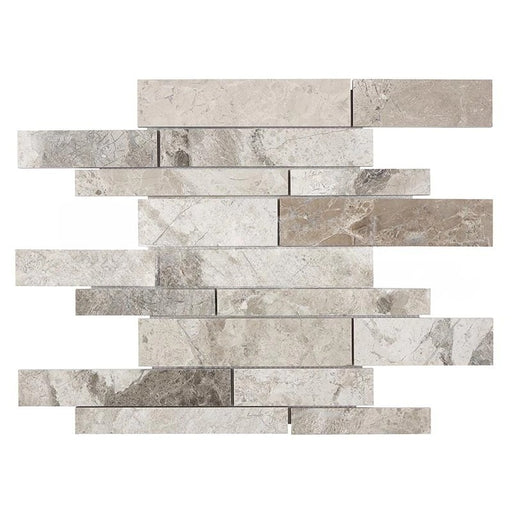 Atlantic Gray Marble Mosaic - Linear