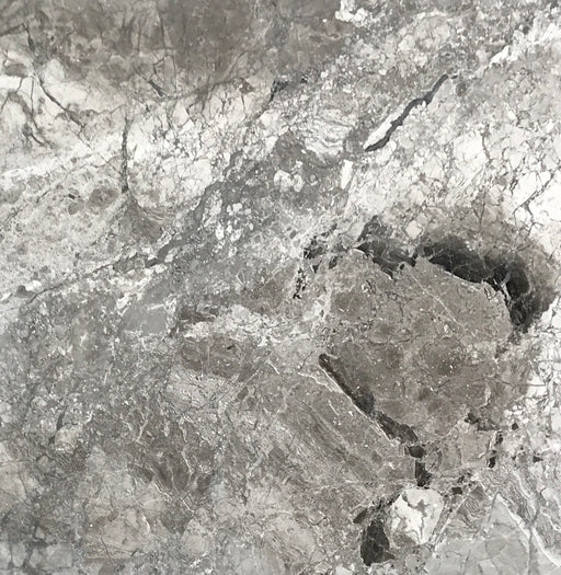 Full Tile Sample - Atlantic Gray Marble Tile - 6" x 12" x 3/8" Polished