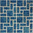 Full Sheet Sample - Aquatica Reflection Atlantic Green Random Pattern Porcelain Mosaic - 12" x 12" Glossy