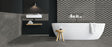 Atlantis Antracite Matte Porcelain Tile - 3" x 12"