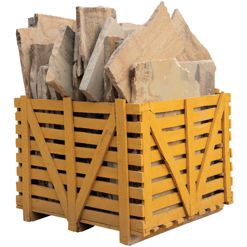 Autumn Mist Natural Cleft Face & Back Sandstone Flagstone - Random Sizes x +/- 1"