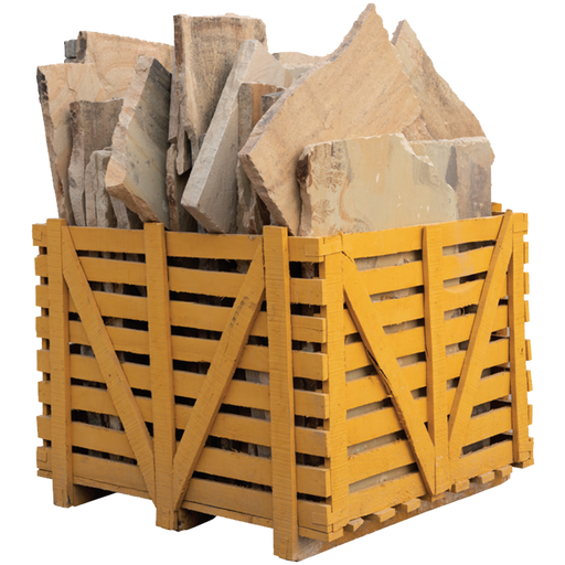 Autumn Mist Natural Cleft Face & Back Sandstone Flagstone - Random Sizes x +/- 1"