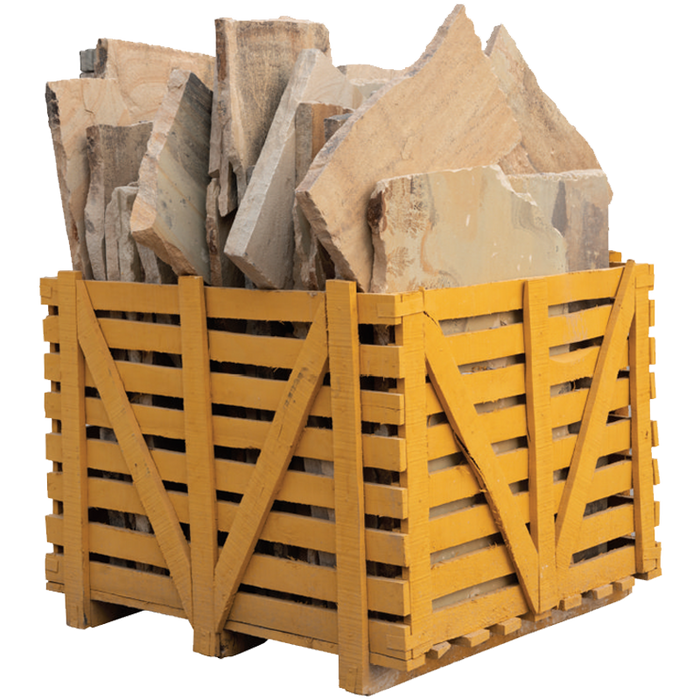 Autumn Mist Natural Cleft Face & Back Sandstone Flagstone - Random Sizes x +/- 1"