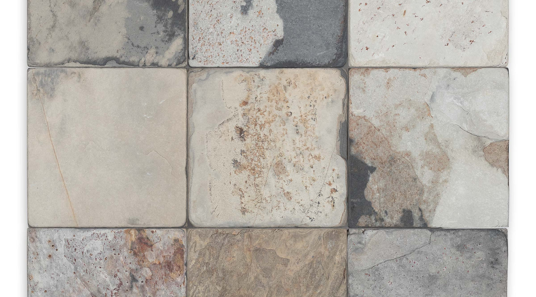 Autumn Tumbled Slate Tile - 3" x 6"