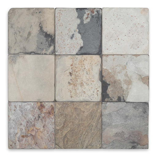 Full Tile Sample - Autumn Slate Tile - 3" x 6" x 3/8" Tumbled